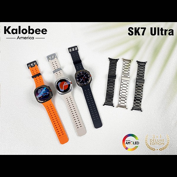 Smartwatch Bakeey  Kalobee SK7 - Black Steel Smartwatch Bakeey  Kalobee SK7 - Black Steel