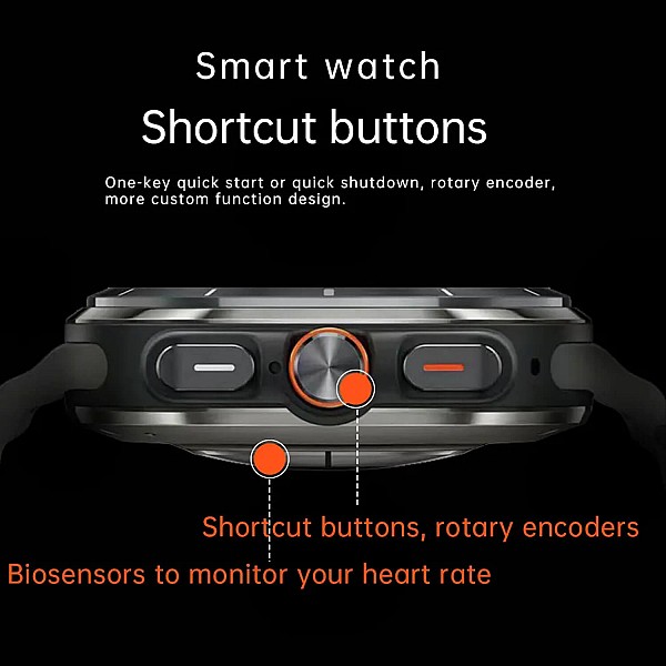 Smartwatch Bakeey  Kalobee SK7 - Black Steel