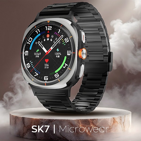 Smartwatch Bakeey  Kalobee SK7 - Black Steel