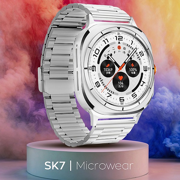 Smartwatch Bakeey Kalobee SK7 - Silver Steel Smartwatch Bakeey Kalobee SK7 - Silver Steel