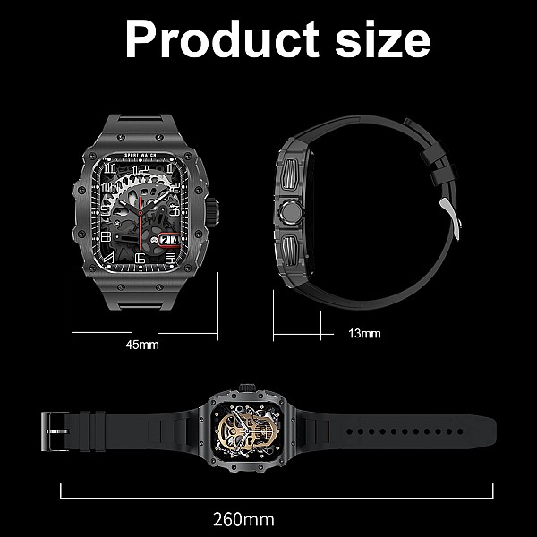 Smartwatch Microwear AK65 - Black Gold Smartwatch Microwear AK65 - Black Gold