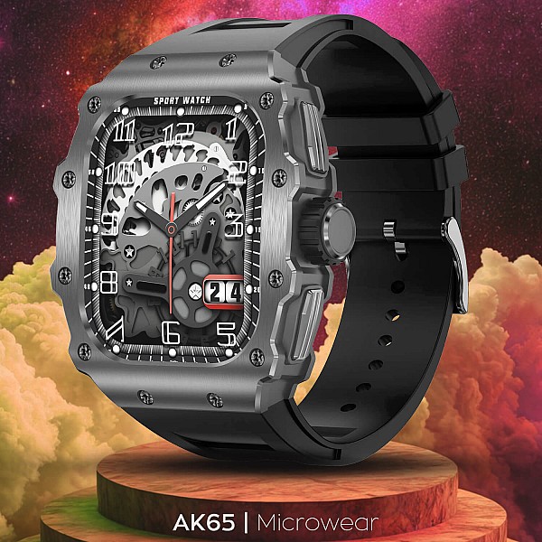 Smartwatch Microwear AK65 - Black Gold Smartwatch Microwear AK65 - Black Gold