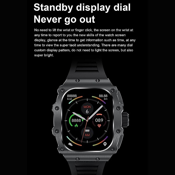 Smartwatch Microwear AK65 - Black Gold Smartwatch Microwear AK65 - Black Gold