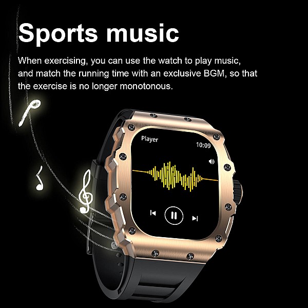 Smartwatch Microwear AK65 - Black Gold Smartwatch Microwear AK65 - Black Gold