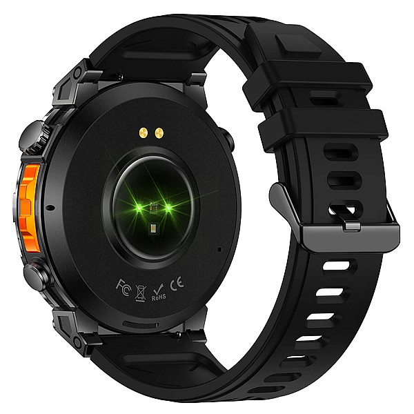 Smartwatch Microwear KC93 - Black Silicone