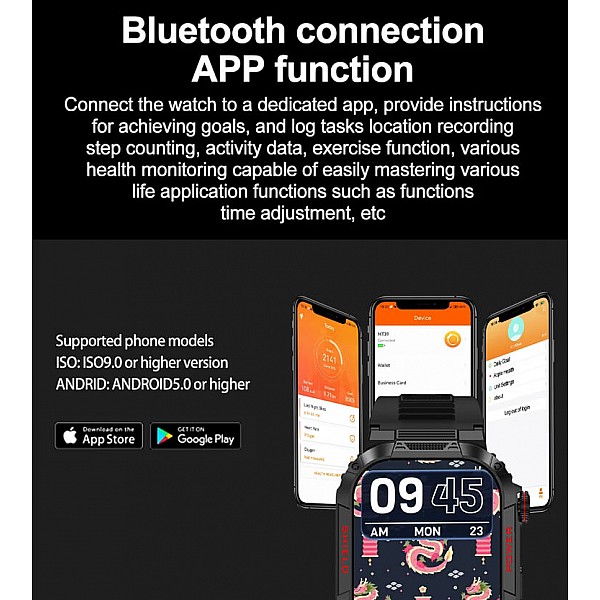 Smartwatch Microwear TK25 - Green