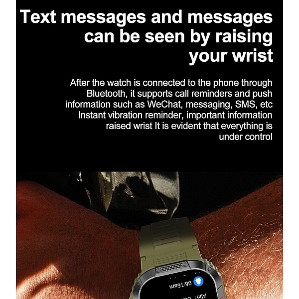 Smartwatch Microwear TK25 - Green Camo
