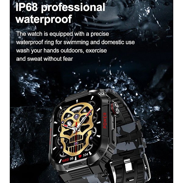 Smartwatch Microwear TK25 - Green Camo