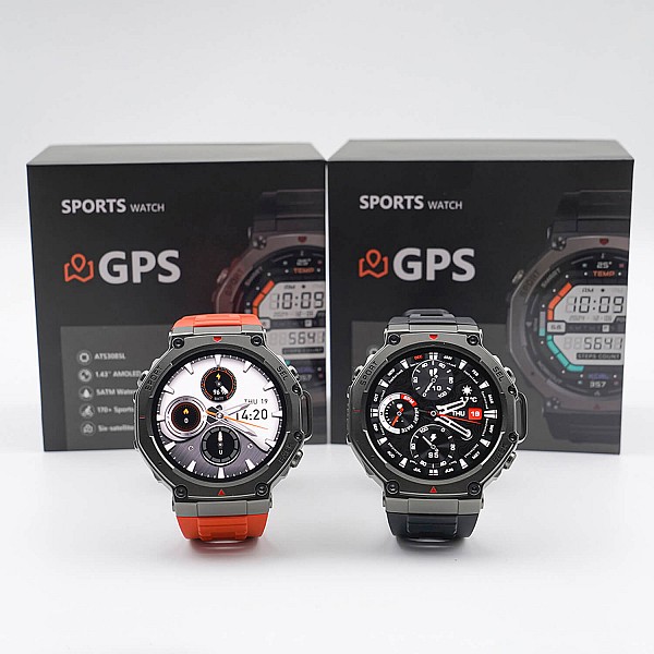 Smartwatch Microwear DM58 GPS - Black Silicone