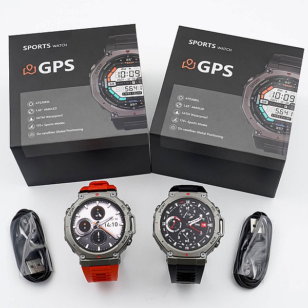 Smartwatch Microwear DM58 GPS - Black Silicone
