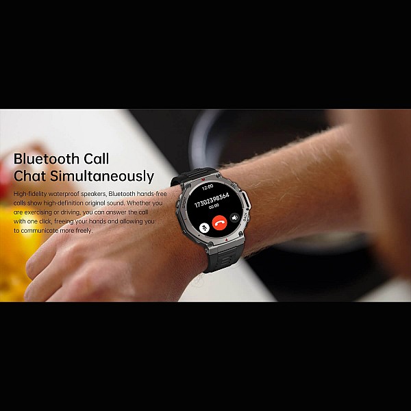 Smartwatch Microwear DM58 GPS  - Black Camo Silicone