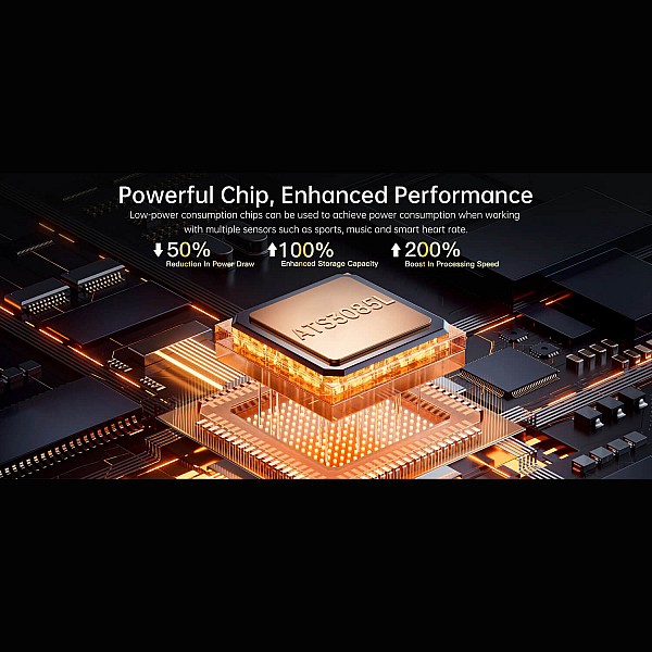 Smartwatch Microwear DM58 GPS  - Black Camo Silicone