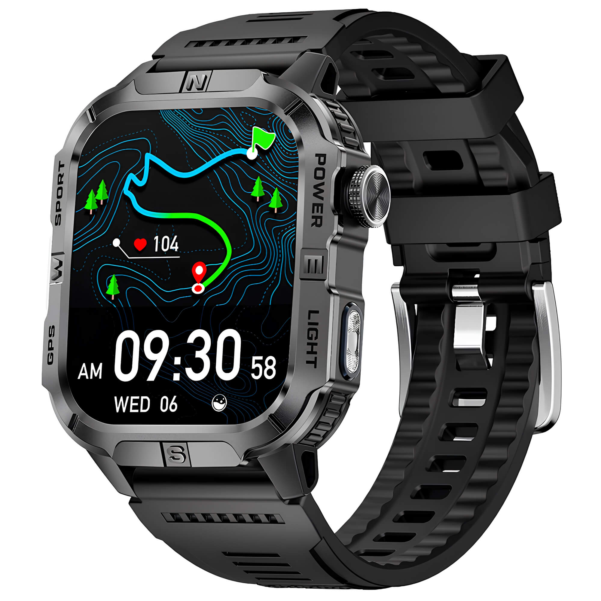 Smartwatch Microwear GTH3 - Black