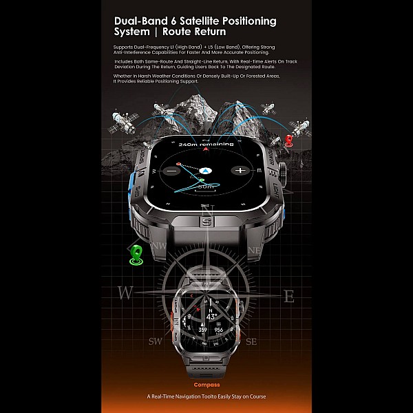 Smartwatch Microwear GTH3 - Orange Smartwatch Microwear GTH3 - Orange