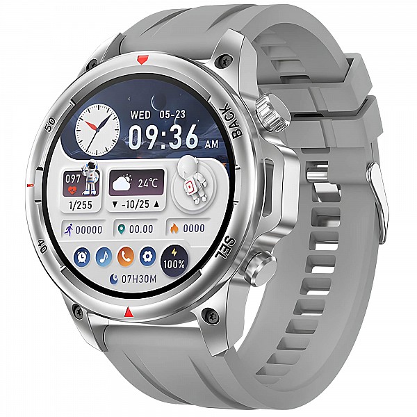 Smartwatch Microwear DK68 - Grey Silicone