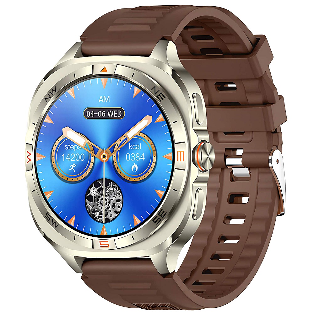 Smartwatch Microwear G400 - Brown Silicone