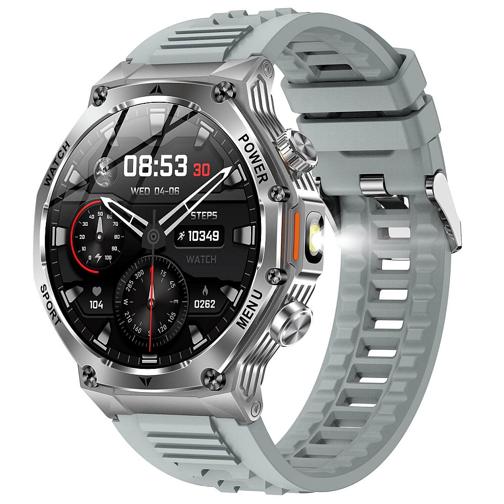 Smartwatch Microwear AK82 - Grey Silicone