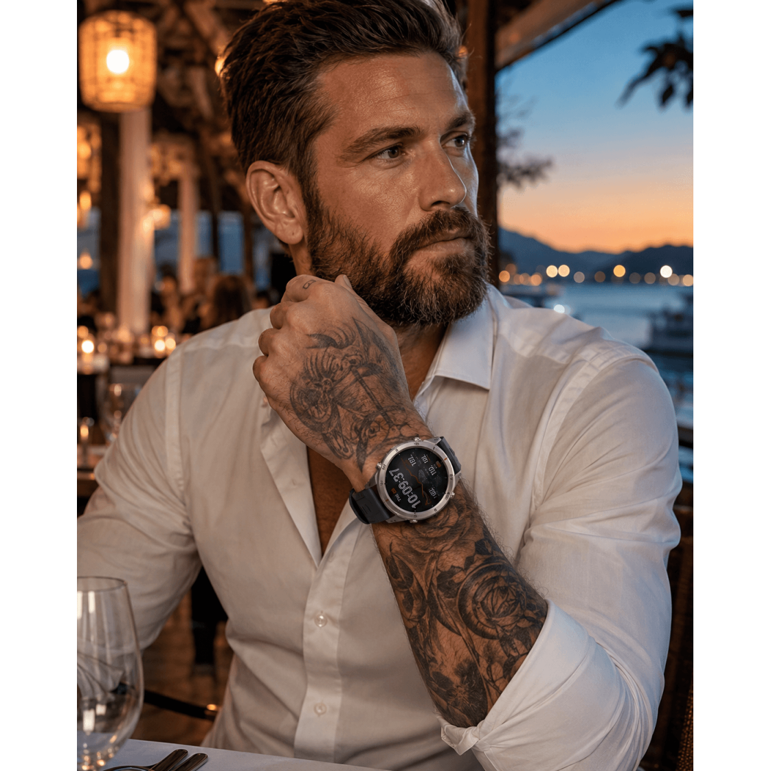 Smartwatch Microwear DM59- Black Silicone