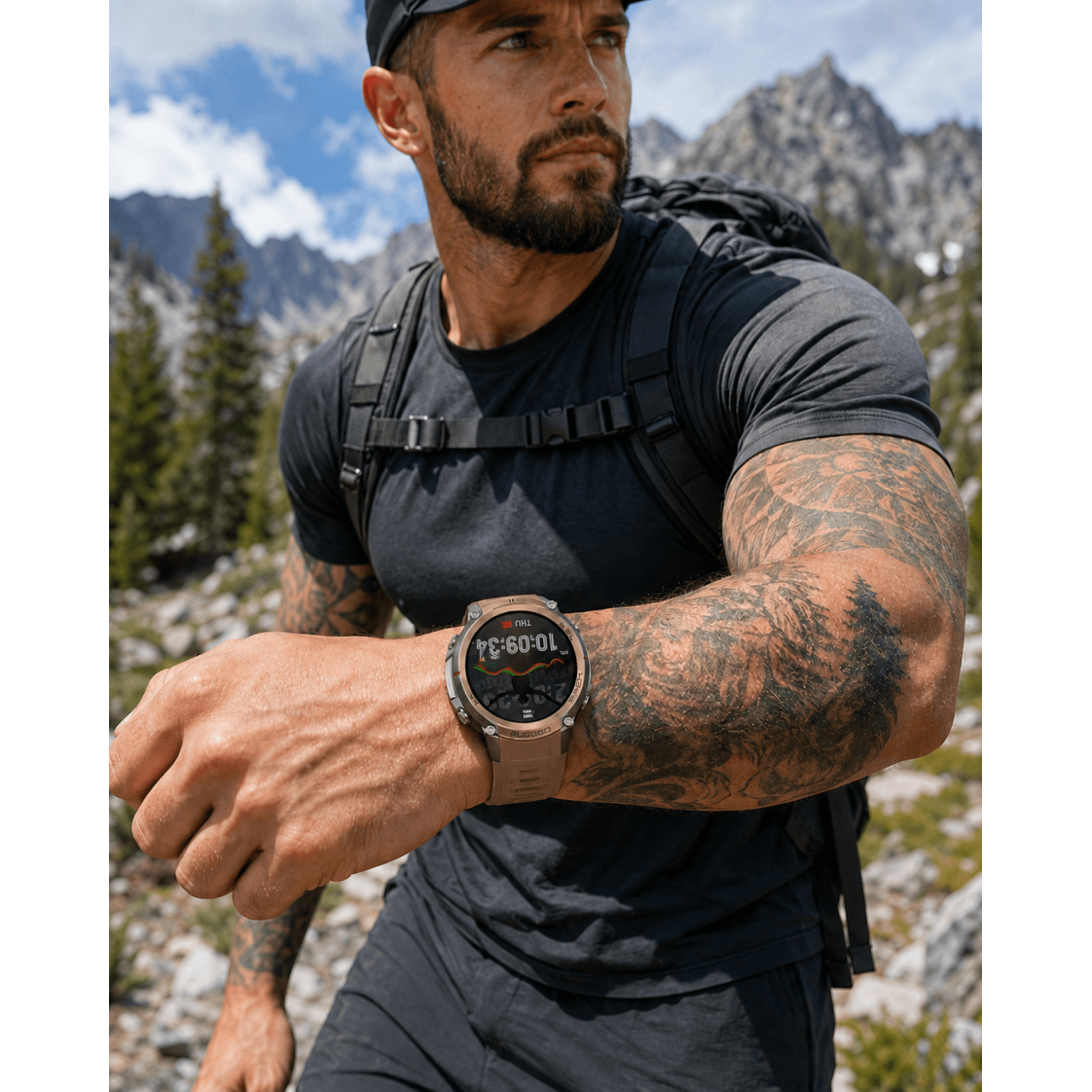 Smartwatch Microwear DM59- Gold Silicone