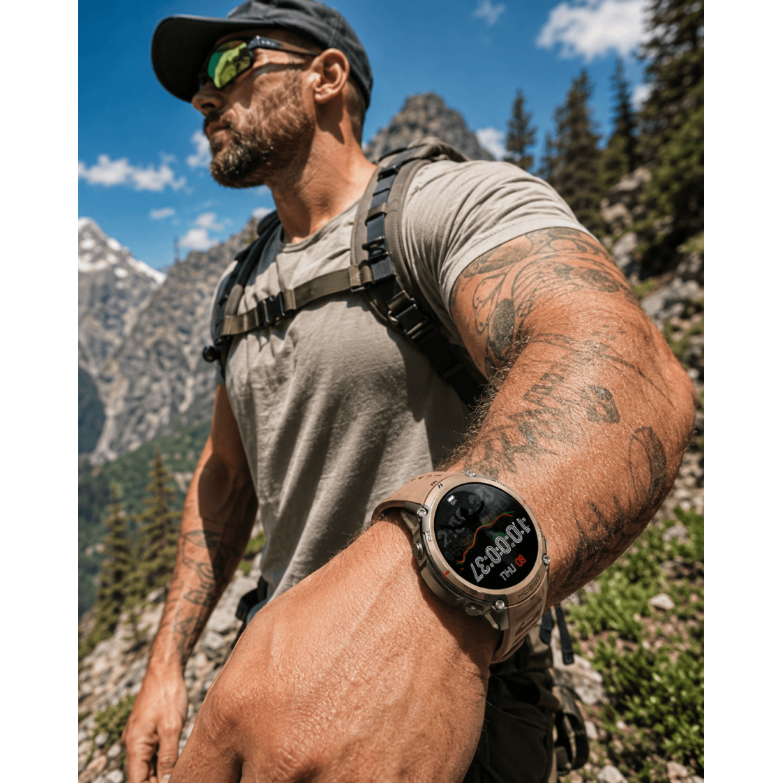 Smartwatch Microwear DM59- Gold Silicone