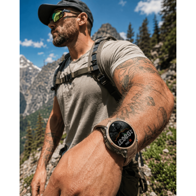 Smartwatch Microwear DM59- Gold Silicone