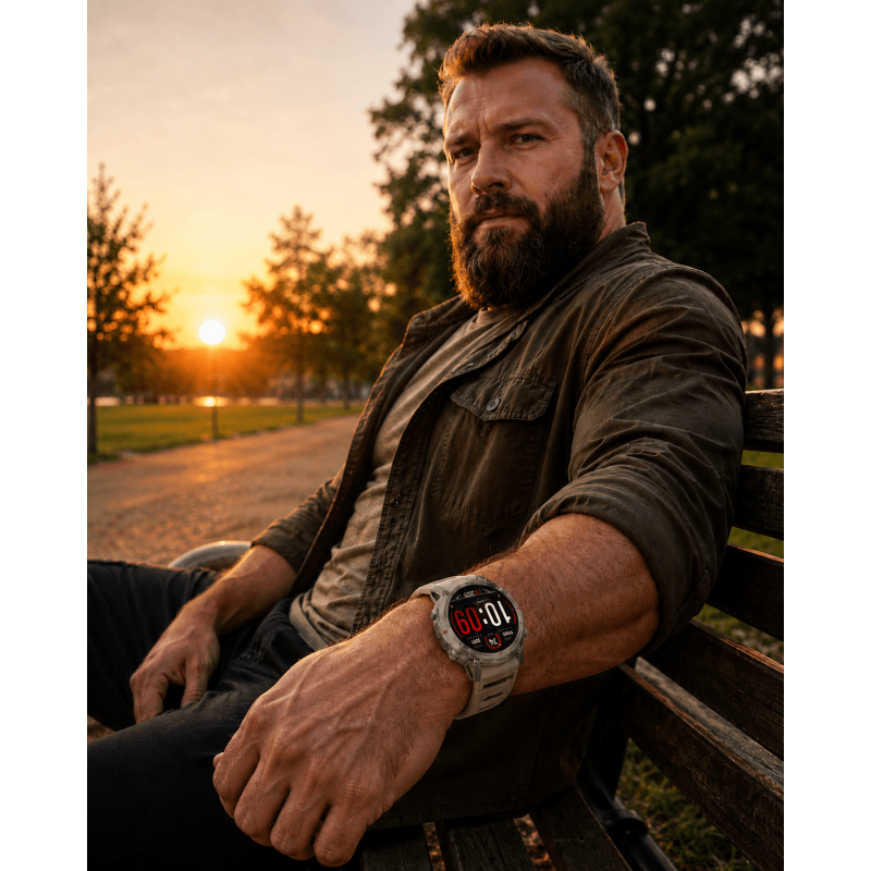 Smartwatch Microwear DM59- Grey Silicone