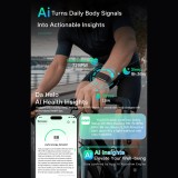 Microwear LC115 Fitness Tracker - Black Textile