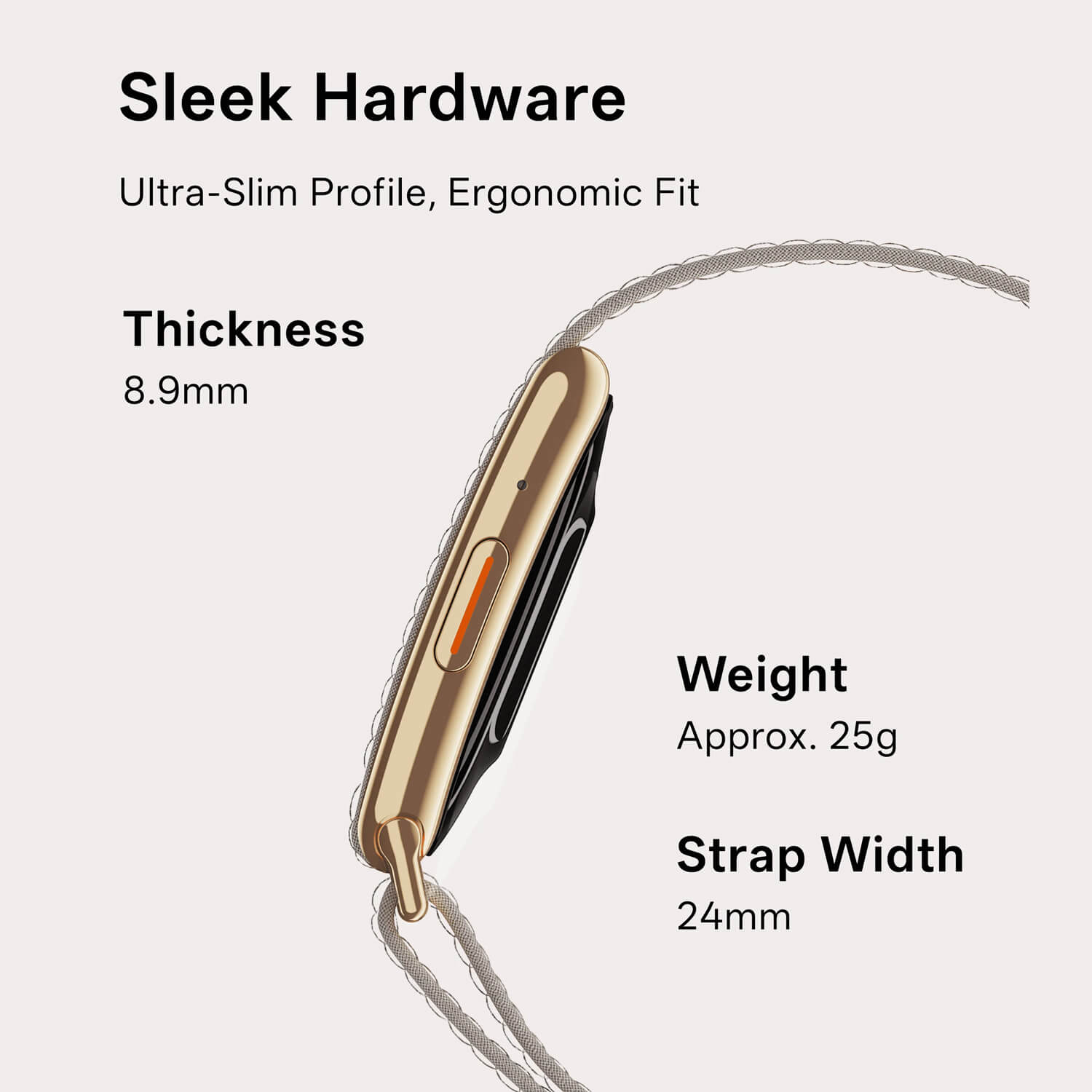 Microwear LC115 Fitness Tracker - Black Textile