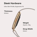 Microwear LC115 Fitness Tracker - Black Textile