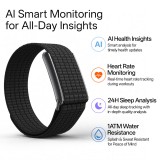 Microwear LC115 Fitness Tracker - Black Textile