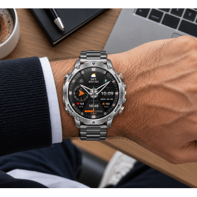 Smartwatch Microwear AK106 - Silver Steel