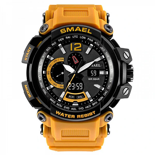 SMAEL 1702 Sports Watch Military Dual Display - Yellow SMAEL 1702 Sports Watch Military Dual Display - Yellow