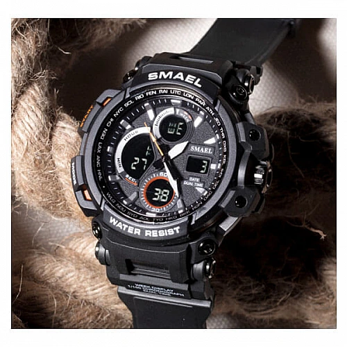 SMAEL 1708 Sports Watch Military Dual Display - Orange SMAEL 1708 Sports Watch Military Dual Display - Orange image