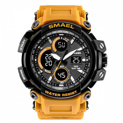 SMAEL 1708 Sports Watch Military Dual Display - Orange SMAEL 1708 Sports Watch Military Dual Display - Orange image