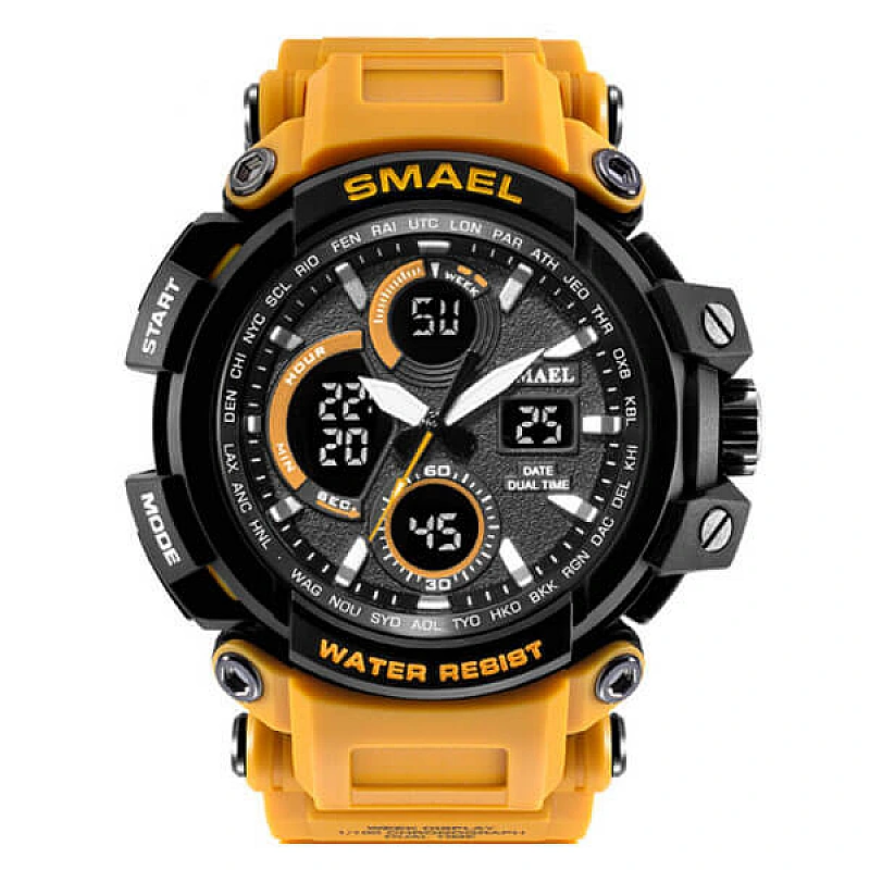 SMAEL 1708 Sports Watch Military Dual Display - Orange SMAEL 1708 Sports Watch Military Dual Display - Orange image