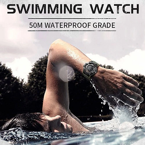 SMAEL 1802 Sports Watch Digital Display - Orange