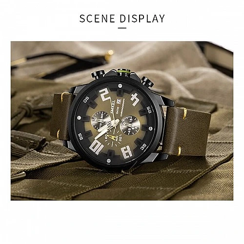 SMAEL 9080 Sports Watch Military Dual Display - Black