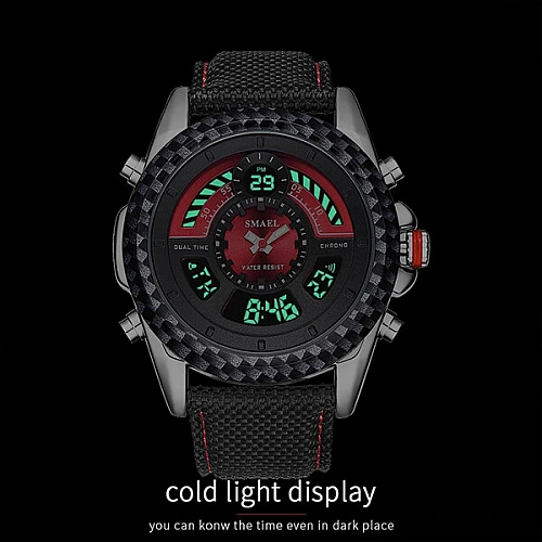 SMAEL 1369 Sports Watch Military Dual Display - Army Green SMAEL 1369 Sports Watch Military Dual Display - Army Green