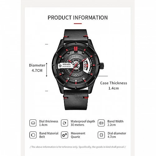 SMAEL 9011 Sports Watch Military Dual Display - Brown