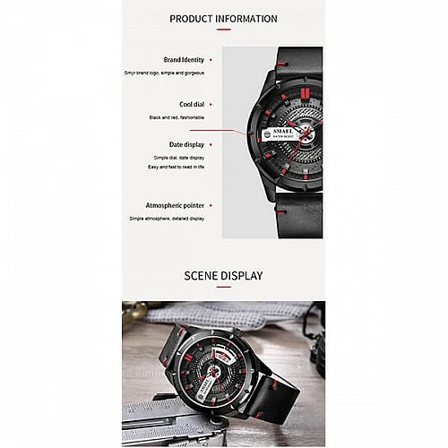 SMAEL 9011 Sports Watch Military Dual Display - Brown