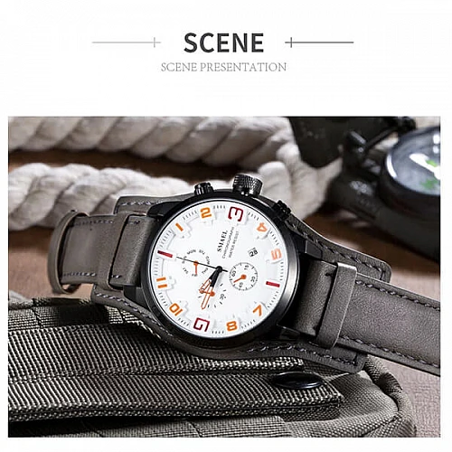 SMAEL 9076 Sports Watch Military Chrono - Brown SMAEL 9076 Sports Watch Military Chrono - Brown