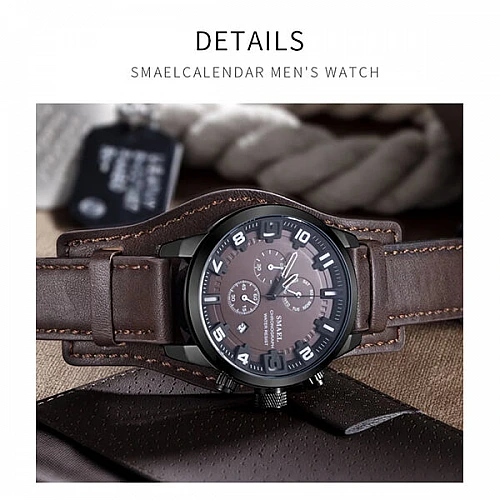 SMAEL 9076 Sports Watch Military Chrono - Brown SMAEL 9076 Sports Watch Military Chrono - Brown