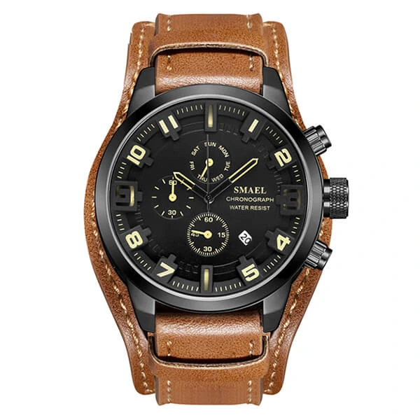 SMAEL 9076 Sports Watch Military Chrono - Brown