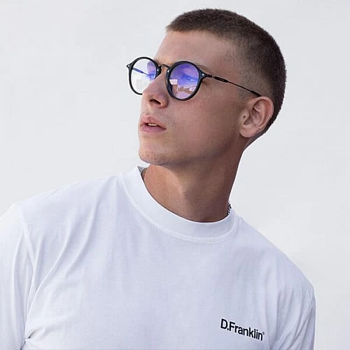 D.Franklin Roller Shiny Black Blue Block DFKSUN0800