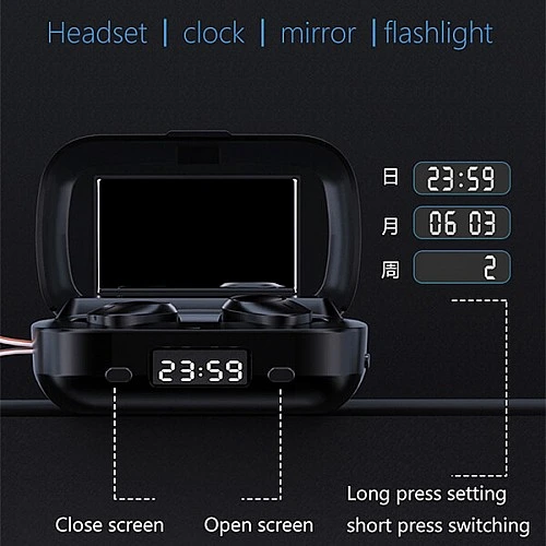 Bluetooth ακουστικά ZTX M13 Black - Powerbank 2000mAh