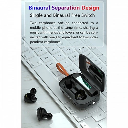 Bluetooth ακουστικά ZTX M13 Black - Powerbank 2000mAh