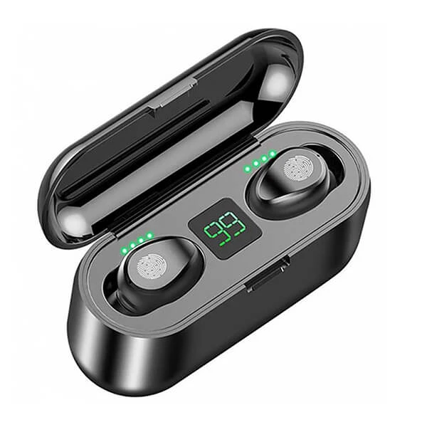 Bluetooth ακουστικά ZTX F9-5 Pro Black - Powerbank 2000mAh