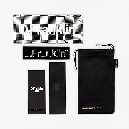 D.Franklin Classic Square Rose Gold Grad Brown DFKSUN0446
