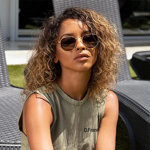 D.Franklin Classic Hexagon Gold Brown DFKSUN0412