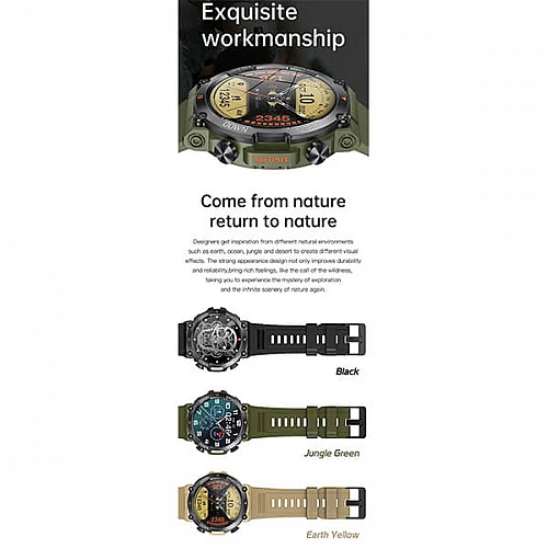 Smartwatch Bakeey  K76 Pro - Army Green